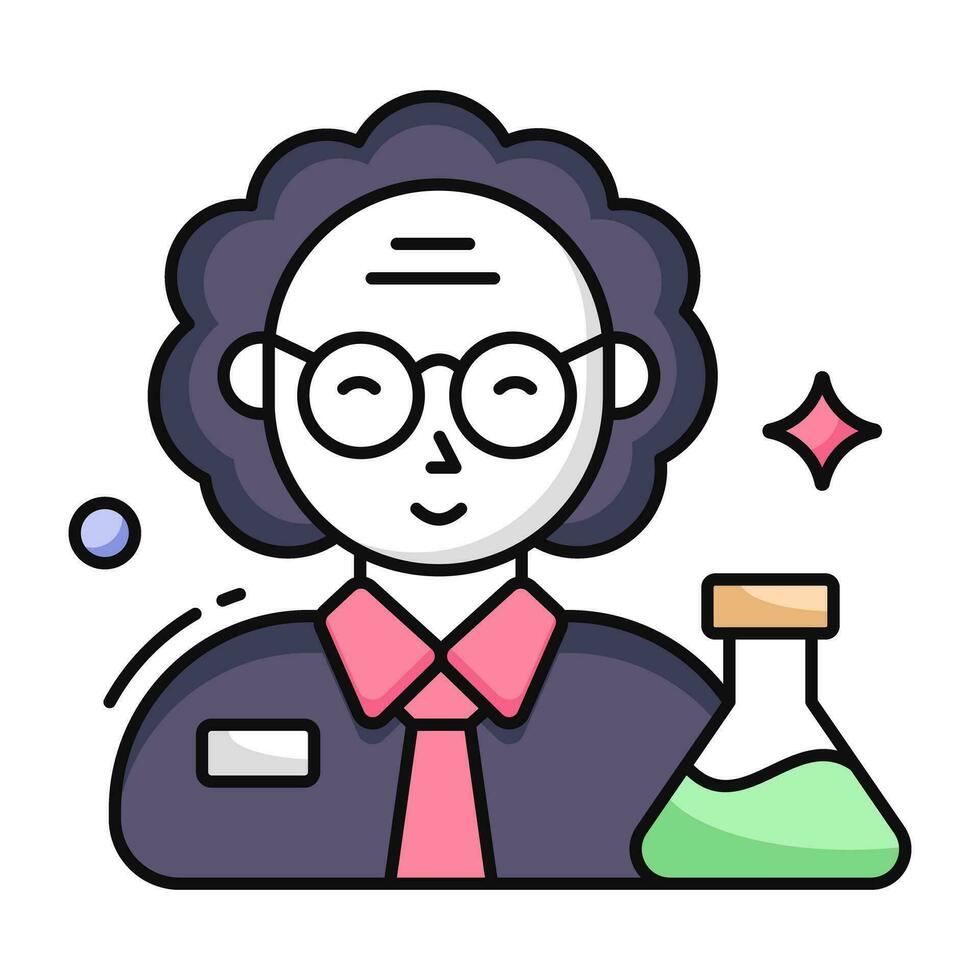 Premium download icon of scientist vector