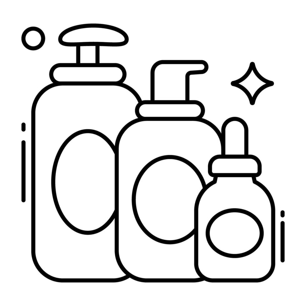 A flat design icon of hand wash vector