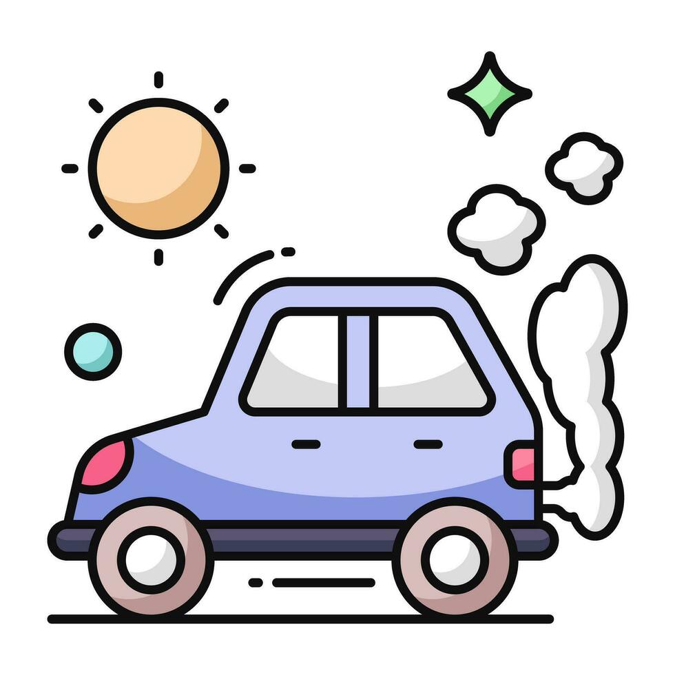 An icon design of car vector