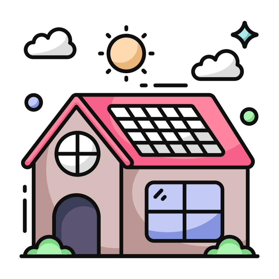 Vector design of solar home