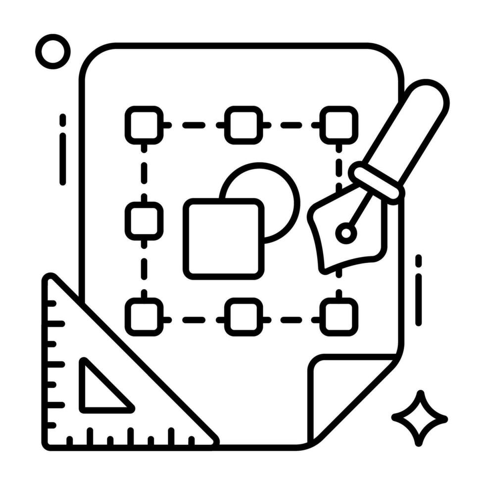 de moda diseño icono de bezier archivo vector