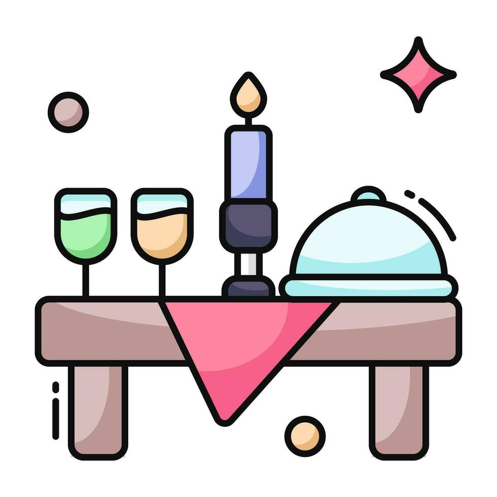 Premium download icon of dinner table vector