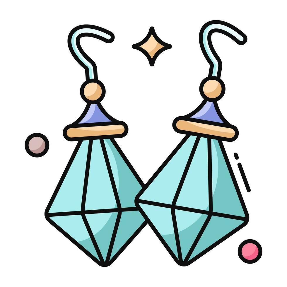 A perfect design icon of earrings vector