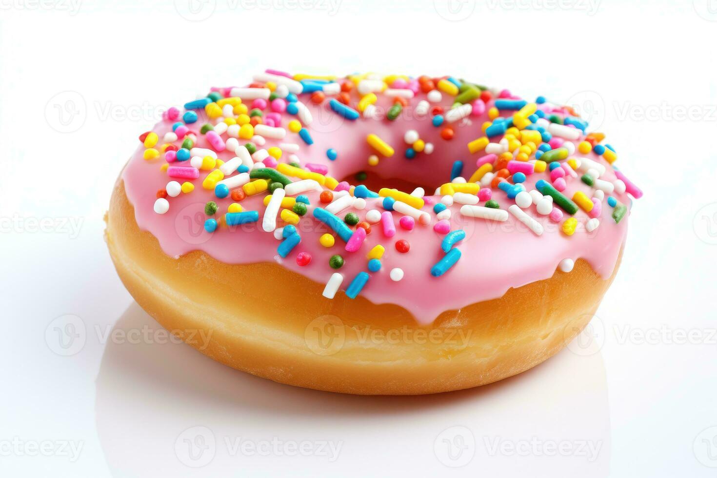 delicious donut with toping AI Generative photo