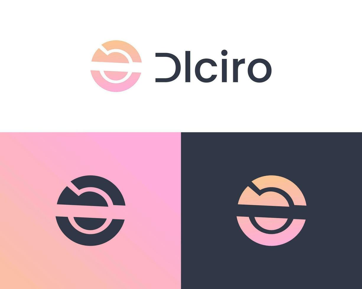 Premium CD abstract modern business logo design template for company vector
