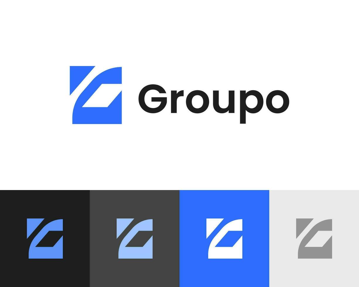 G with arrow modern icon logo design, G marketing logo design, G travel company logo vector