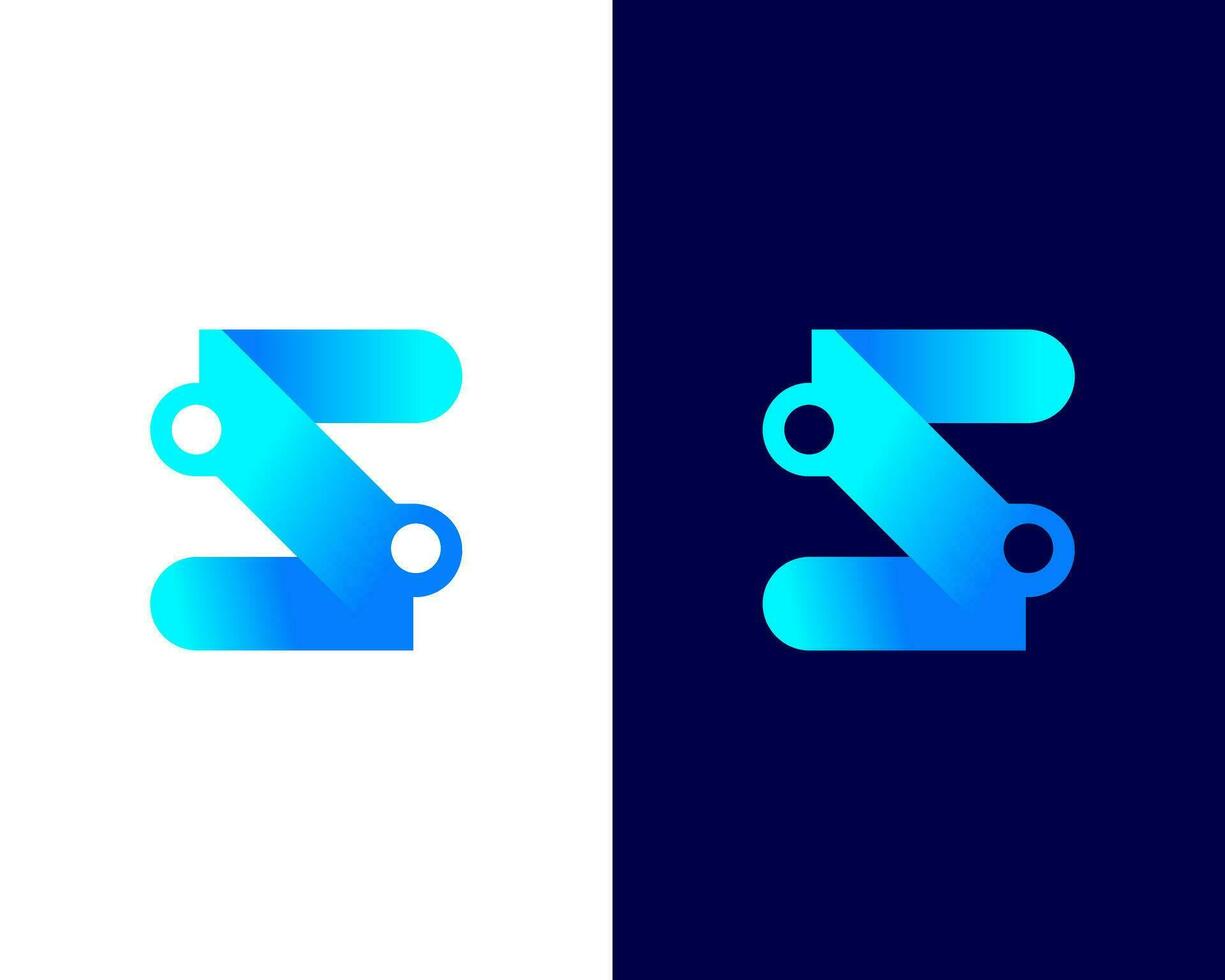 Z tech and technology logo, N tech and technology logo vector