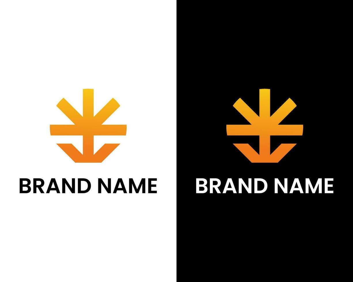 resumen v con Dom brillante rayos moderno monograma logo diseño vector