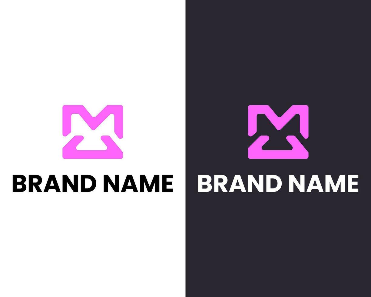 Abstract MC letter business logo design template vector
