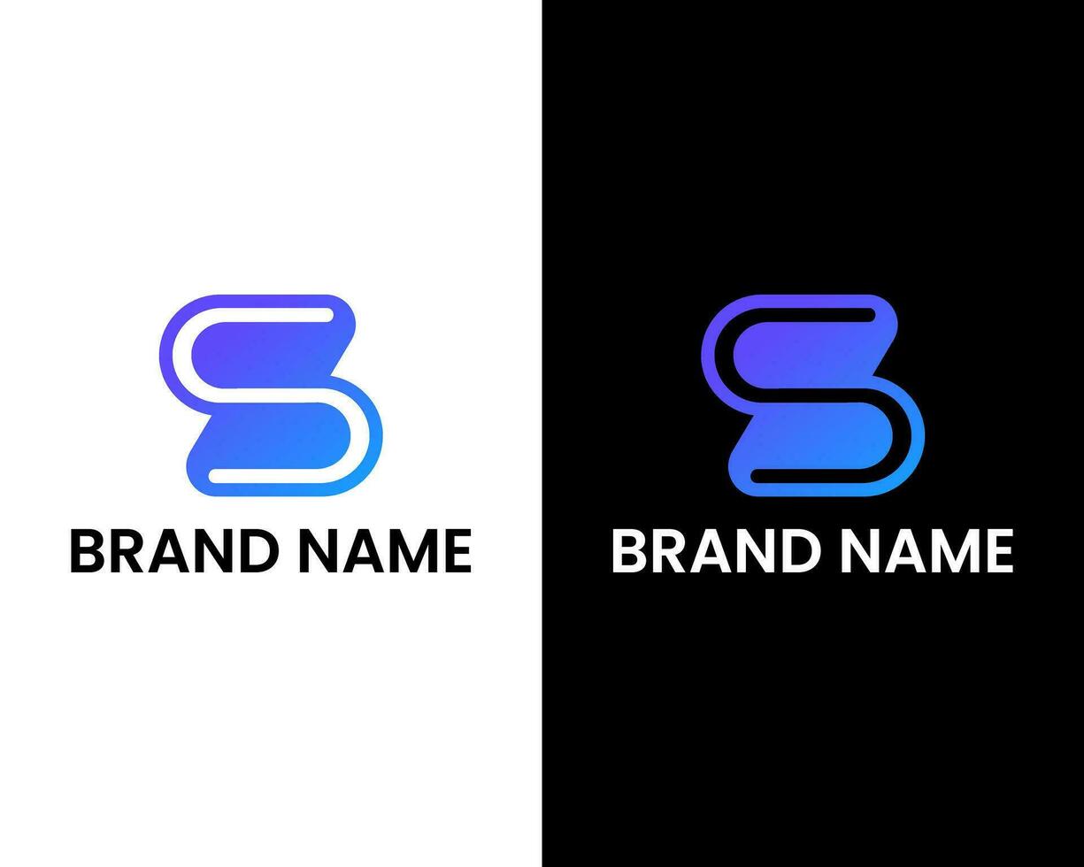 SU modern monogram tech and technology logo design vector
