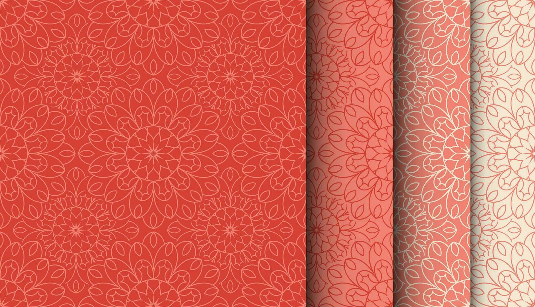 Mandala Seamless Pattern. Oriental ethnic ornamental background for textile, fabric, wrapping, ceramic tile, web pages. vector