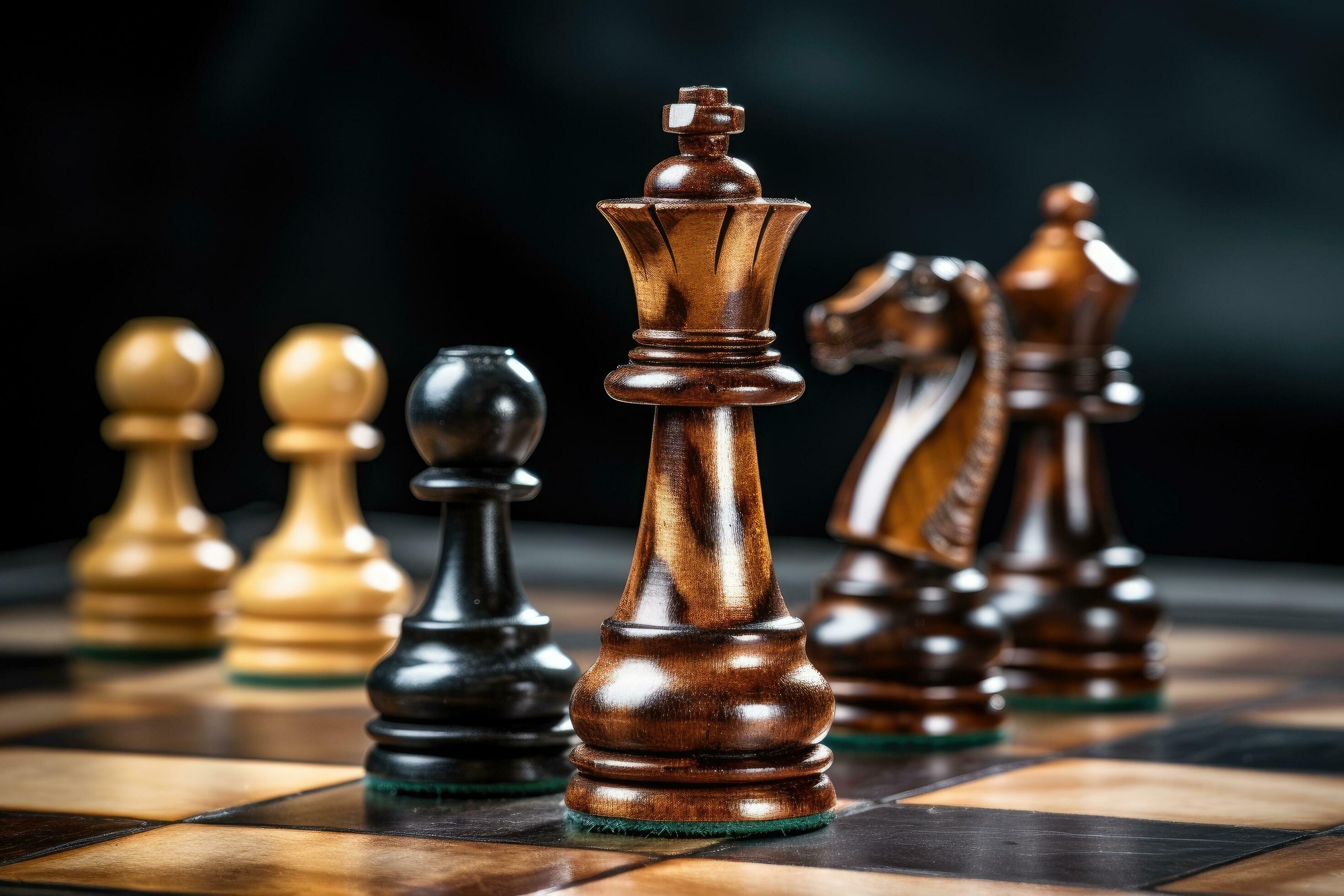 High Res Chess Pieces Close Up Picture — Free Images