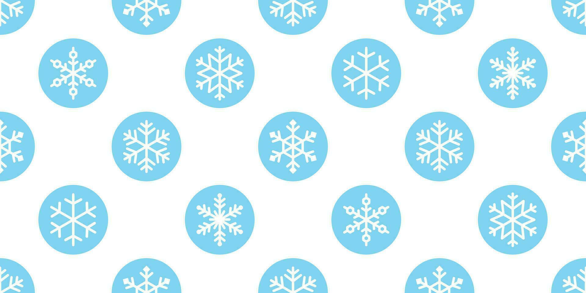 Snowflake seamless pattern vector Christmas snow Xmas Santa Claus scarf isolated polka dot repeat wallpaper tile background illustration gift wrapping paper design