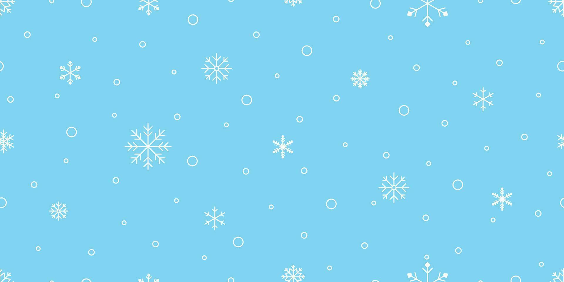 Snowflake seamless pattern Christmas vector snow Xmas Santa Claus scarf isolated repeat wallpaper tile background illustration gift wrapping paper design