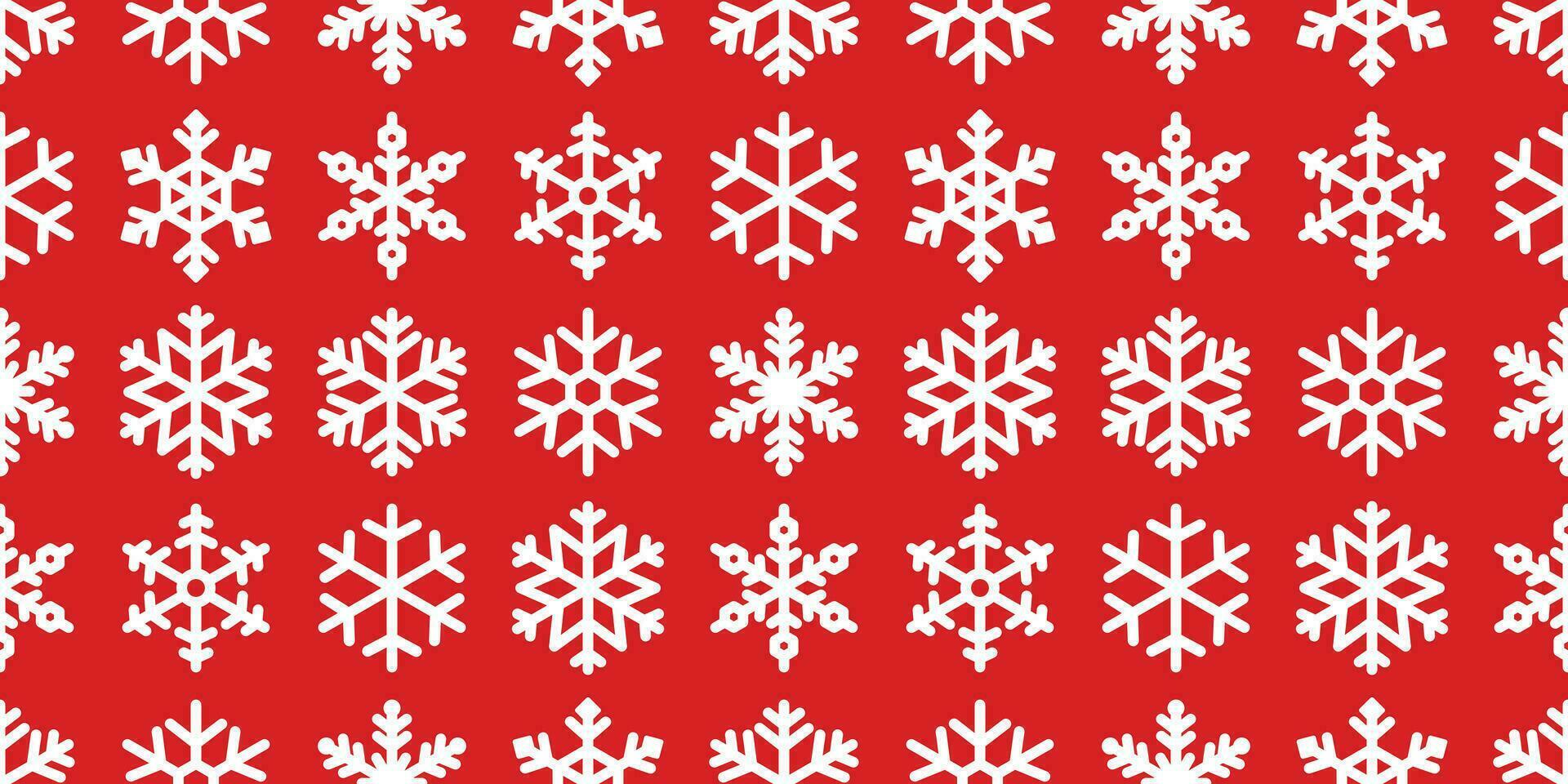 Snowflake seamless pattern vector Christmas snow Xmas Santa Claus scarf isolated wallpaper tile background illustration gift wrapping paper red design