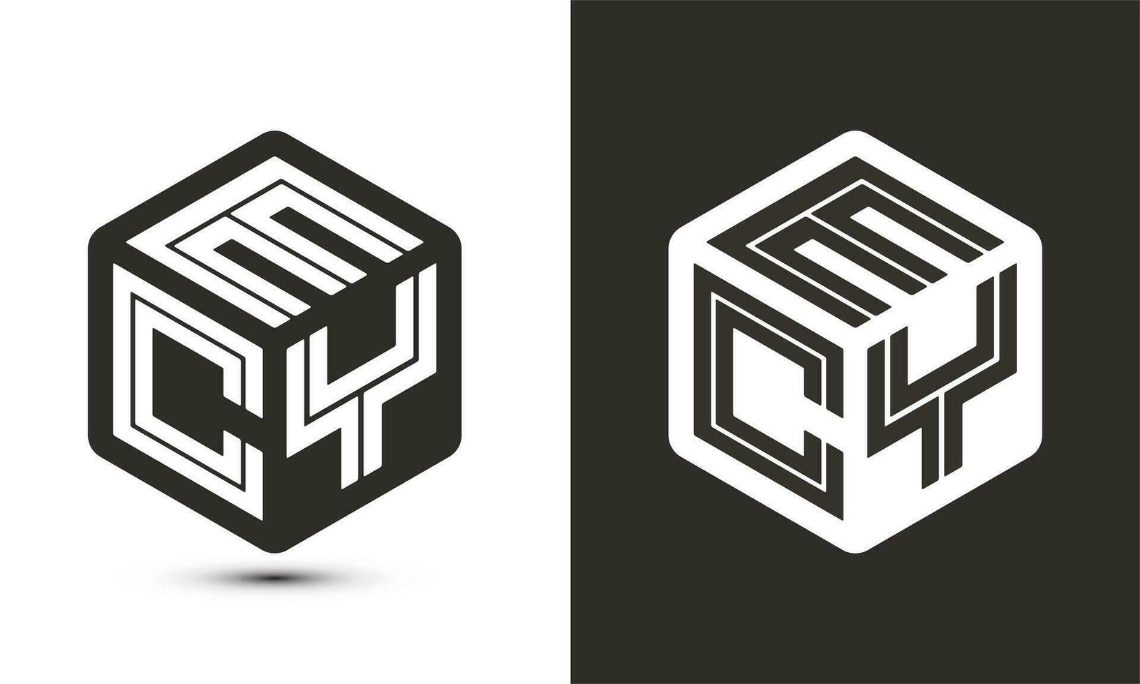 QMC letter logo design with illustrator cube logo, vector logo modern alphabet font overlap style.
