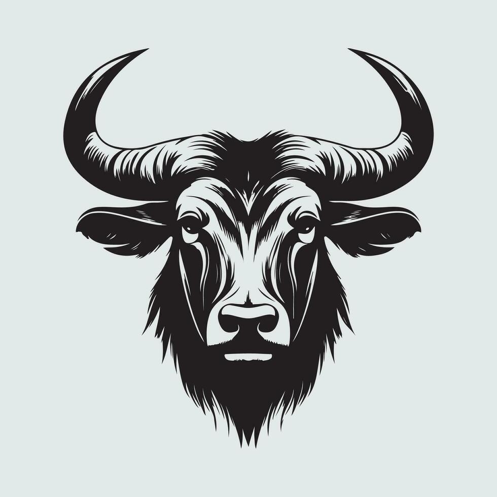 wildebeest Head Vector Art, Image and Design