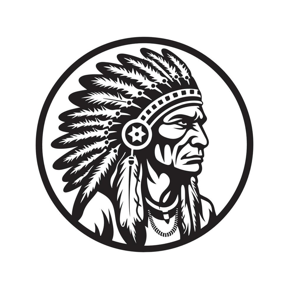 Apache Vector Image, Logo, Art And Design