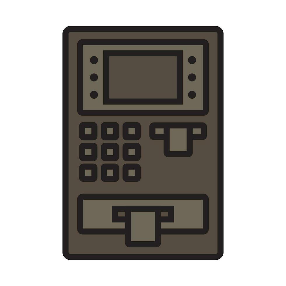 ATM machine icon vector
