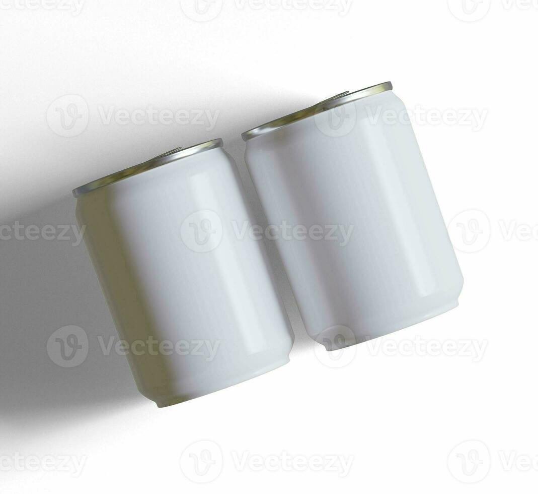Small size or Mini size soda can with a metalic texture and realistic render 3D photo