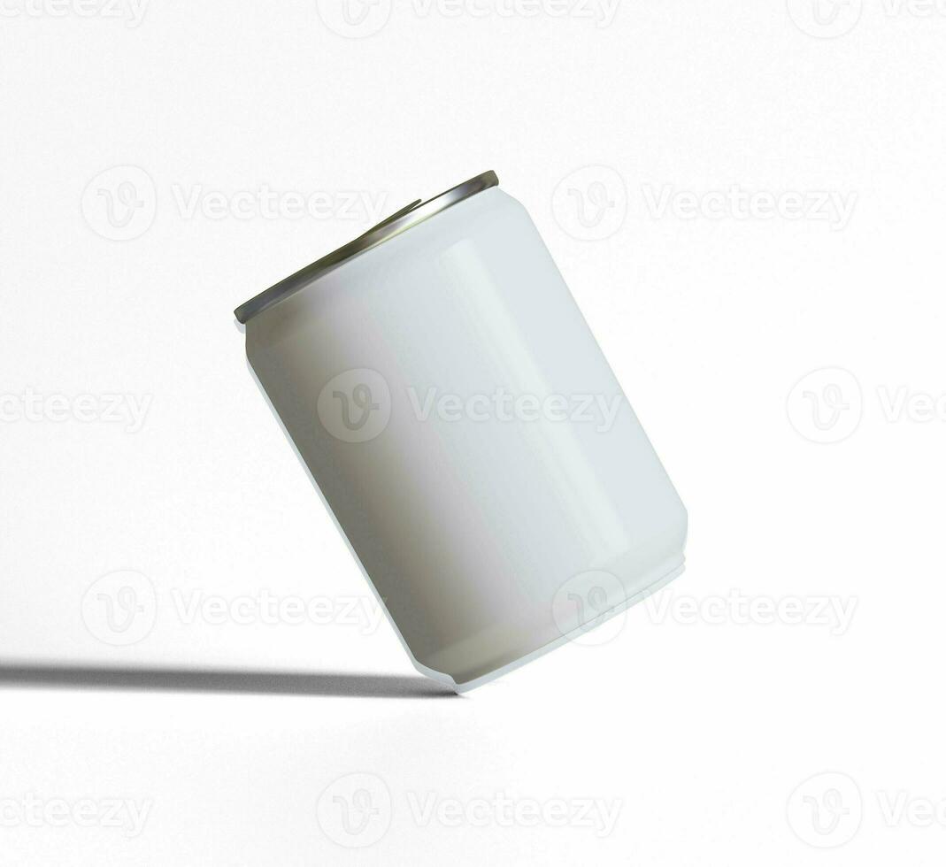Small size or Mini size soda can with a metalic texture and realistic render 3D photo