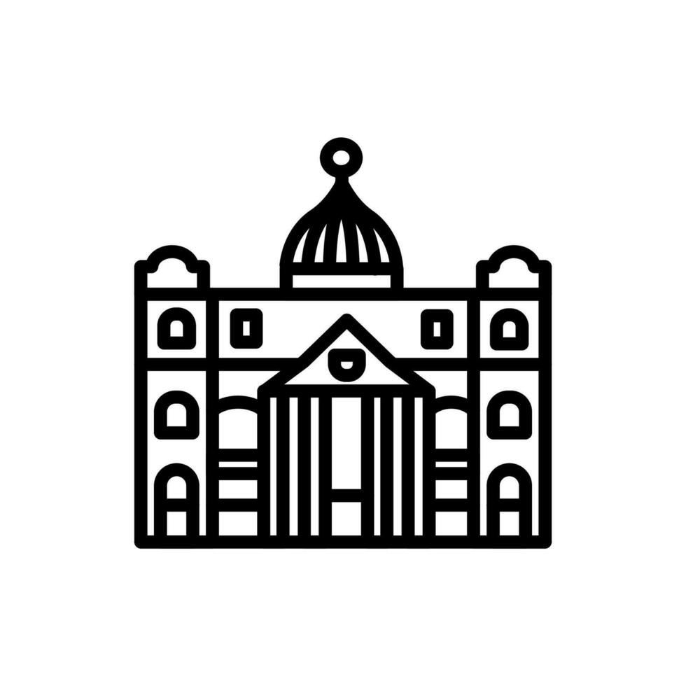 St.Peter Cathedral icon in vector. Illustration vector