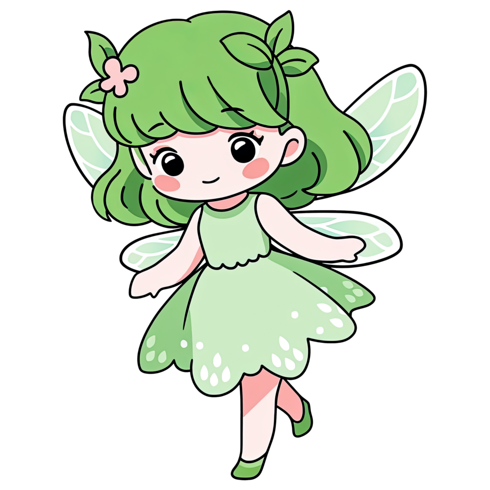 Cute Chibi Fairy AI Generative png