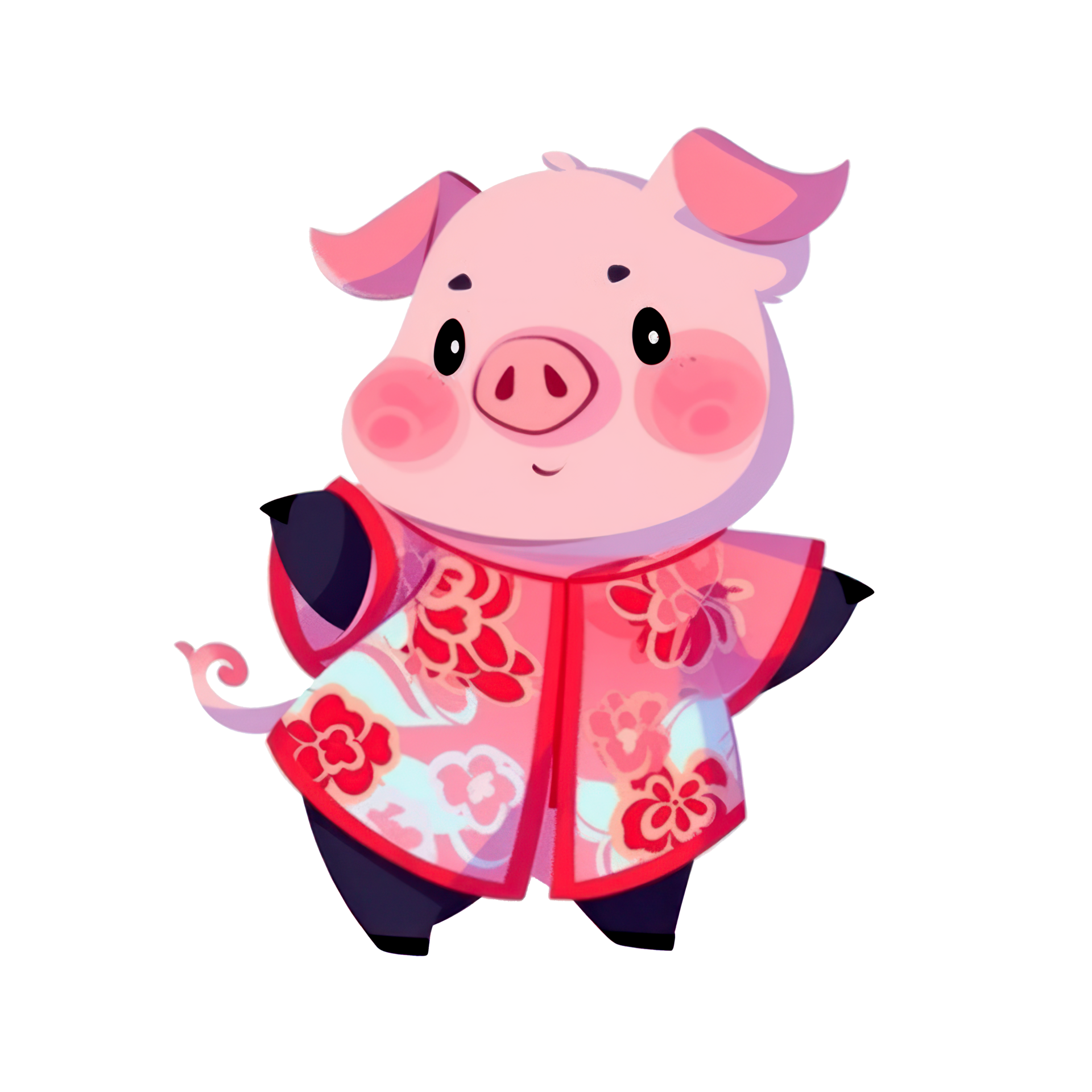 Cute Chinese Zodiac Pig AI Generative 33494335 PNG cute-chinese-zodiac-pig-ai-generative-33494335-png