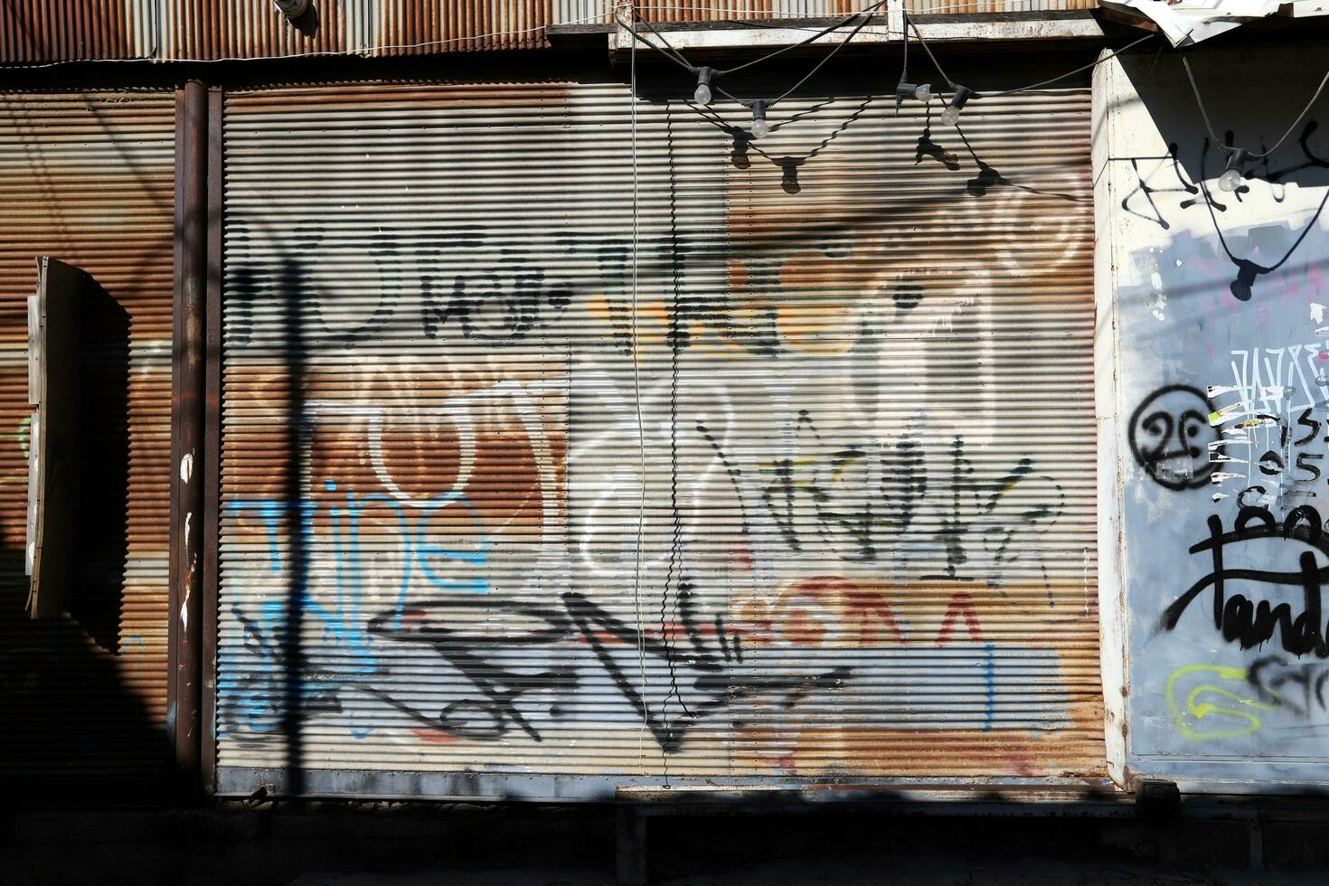 Tel Aviv Israel 20 . 01. 2023. Graffiti on walls in the city of Tel Aviv, Israel. Abstract creative drawing of fashionable colors on city walls. Urban Contemporary Culture. photo