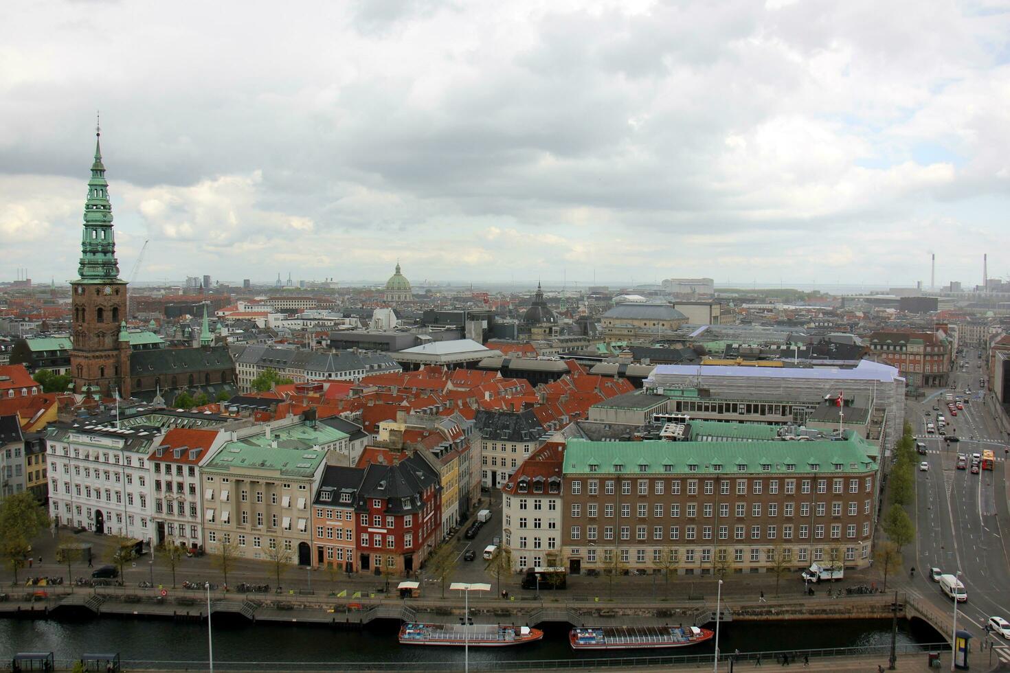 Copenhagen Denmark 18.05. 2023. Copenhagen, the capital of Denmark, is located on the offshore islands of Zealand and Amager. photo