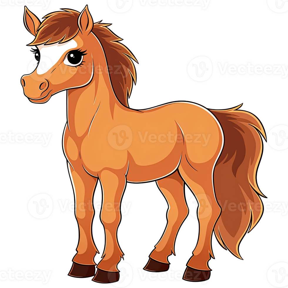 Cute Chibi Horse AI Generative png