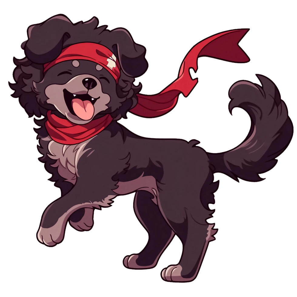 Cute Cheerful Dog AI Generative 33494794 PNG