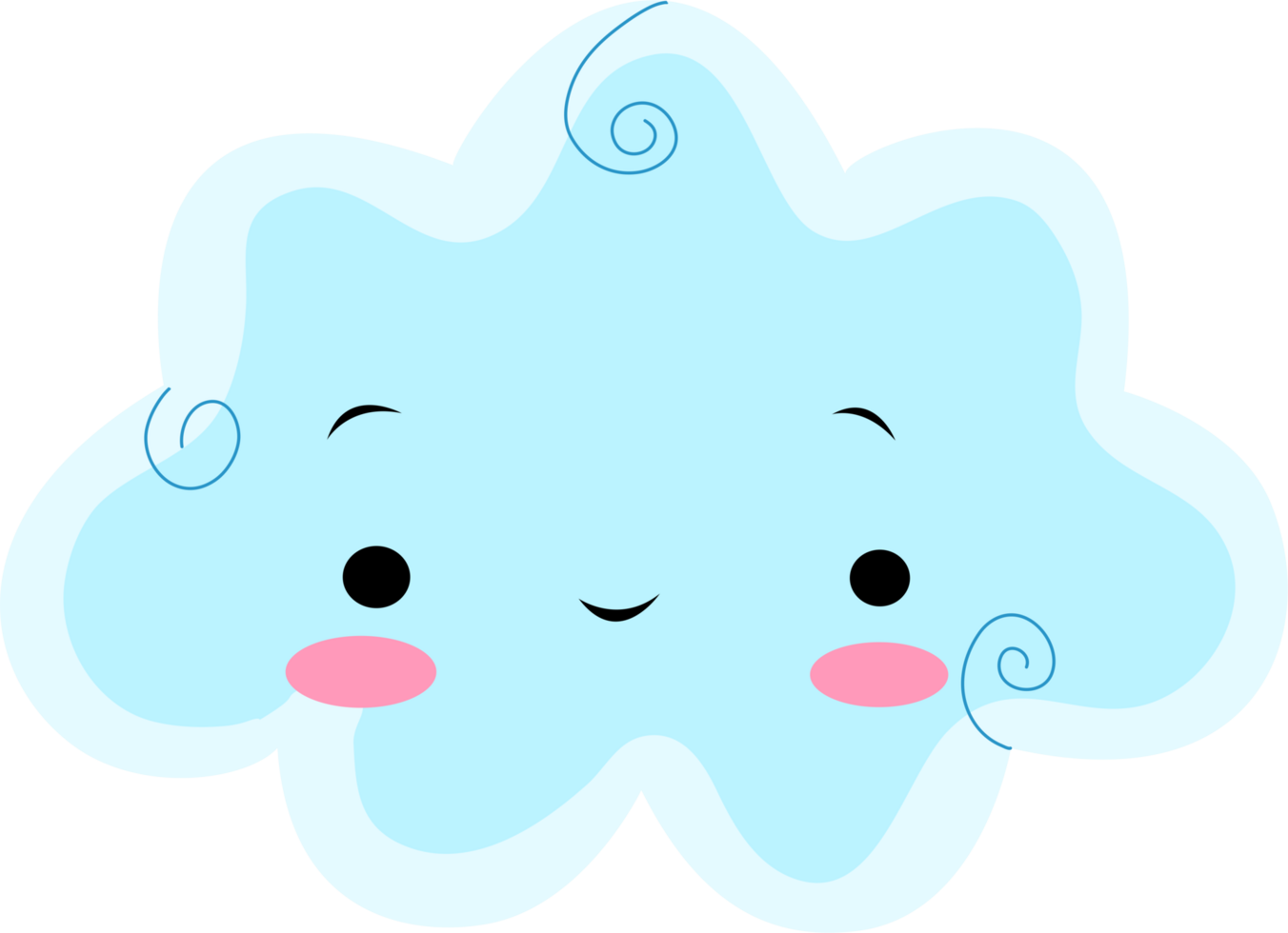 carino nube Bambola png