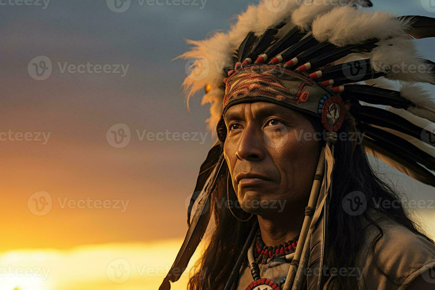 native american man indian tribe portrait photo