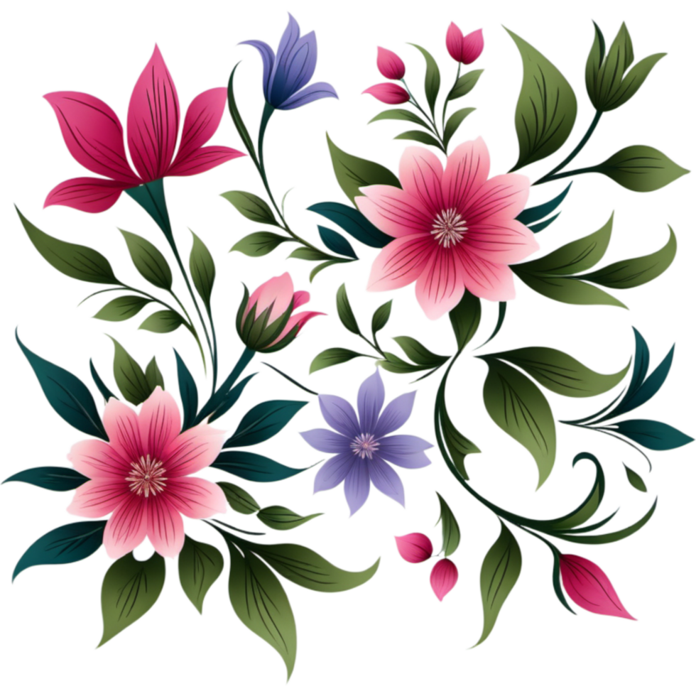 Beautiful flowers decoration. AI Generative png