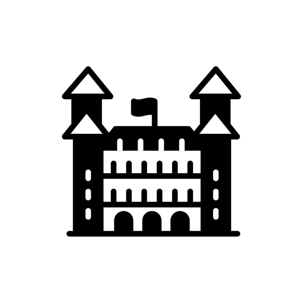 bratislava castillo icono en vector. ilustración vector