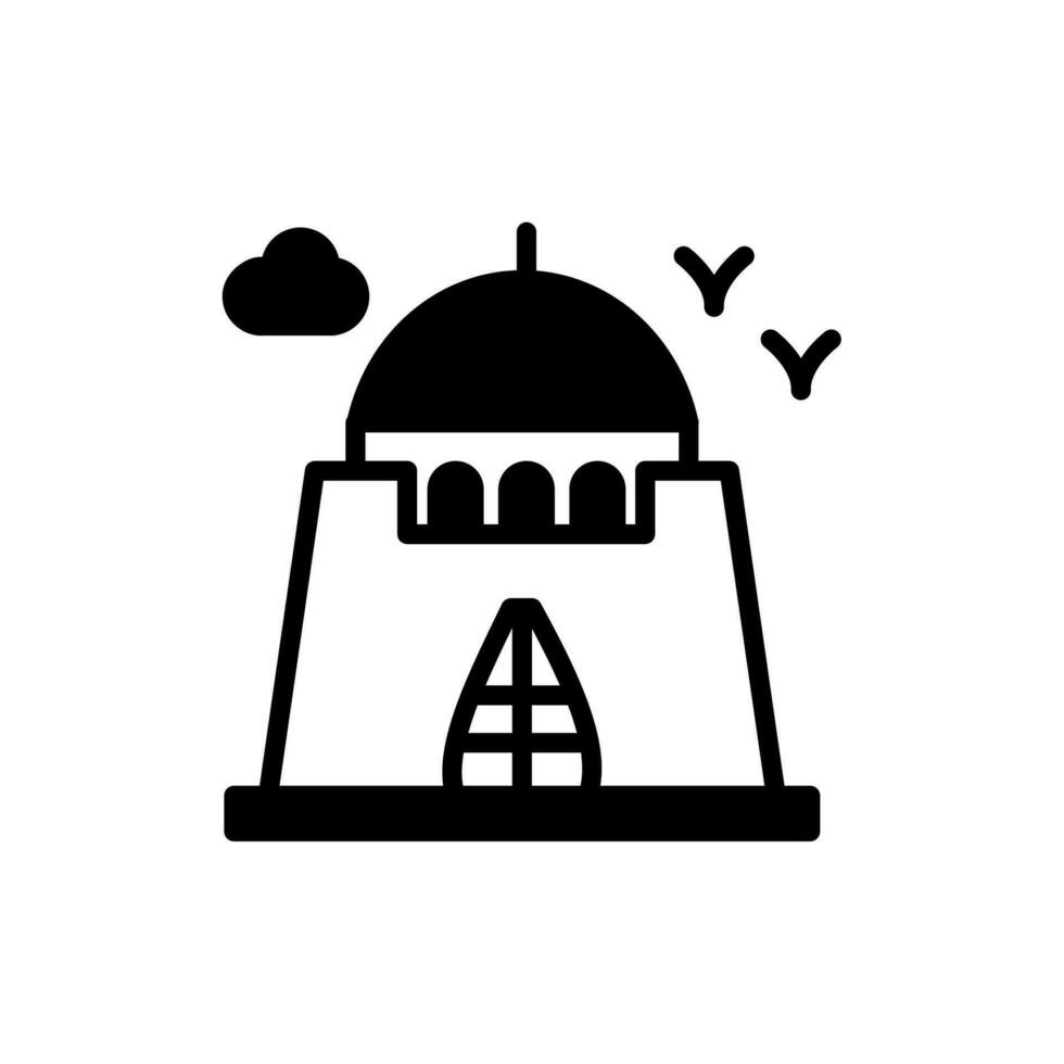 Mazar e Quaid icon in vector. Illustration vector