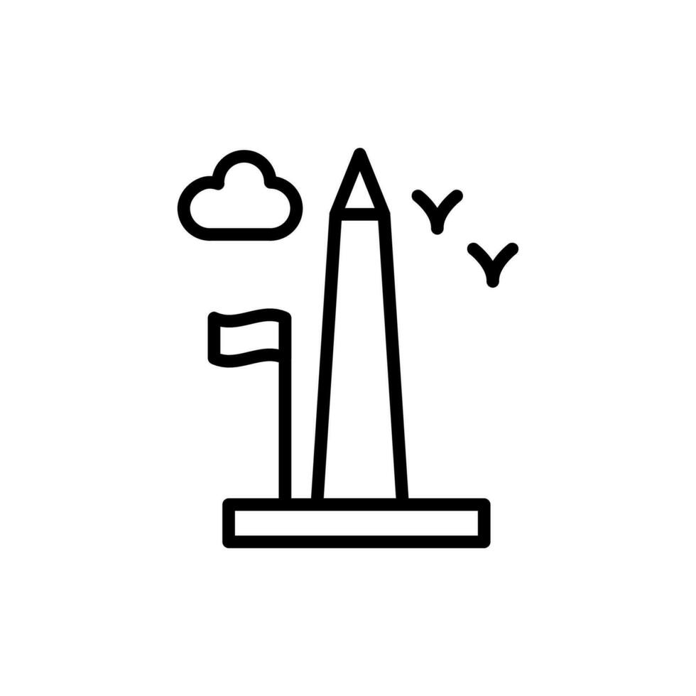 Washington Monument icon in vector. Illustration vector