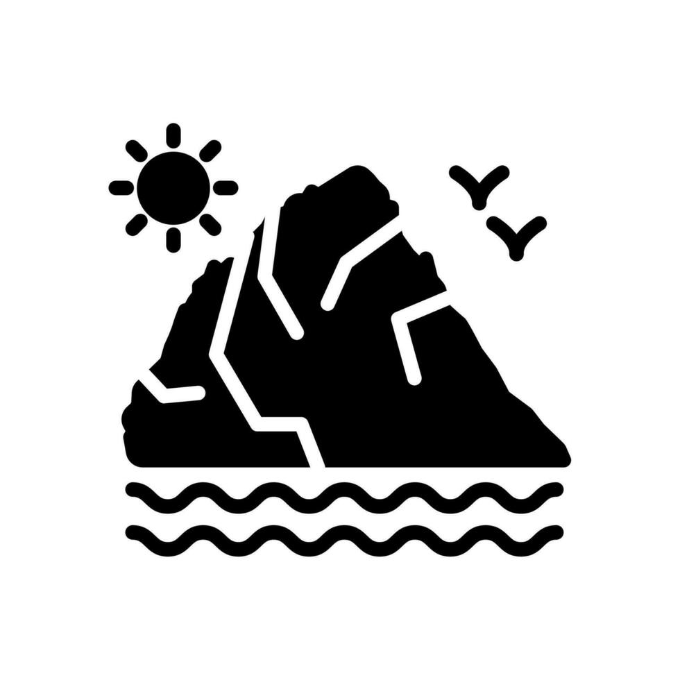 Skellig Michael icon in vector. Illustration vector