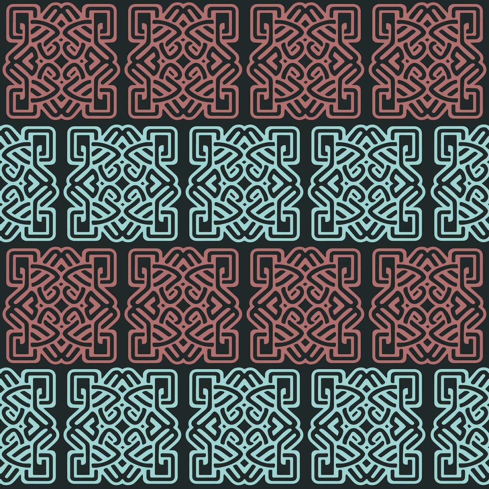 Celtic seamless pattern. Abstract vintage geometric wallpaper. Vector illustration.