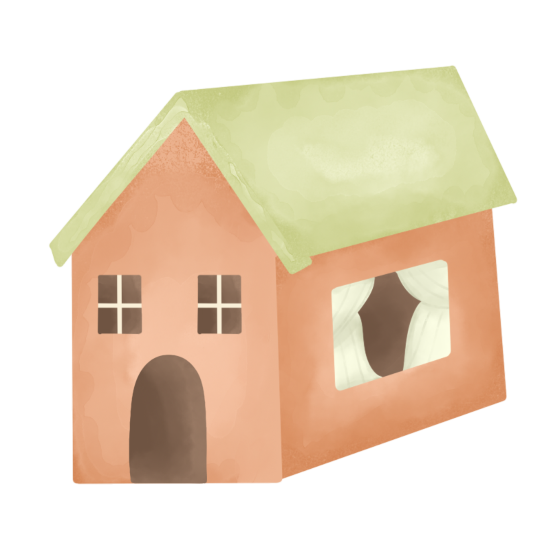 cute-decorative-simple-houses-childrens-illustration-in-watercolor