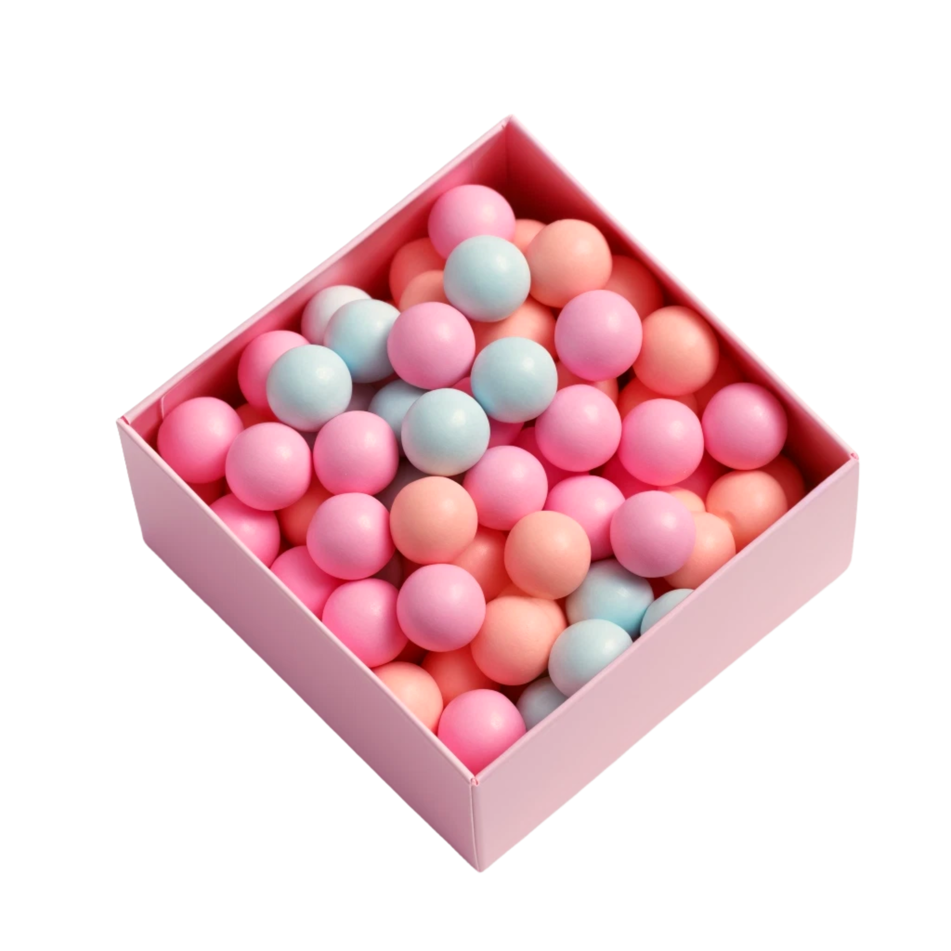 Pink bubble gum in a small box alone Generative Ai 33495391 PNG