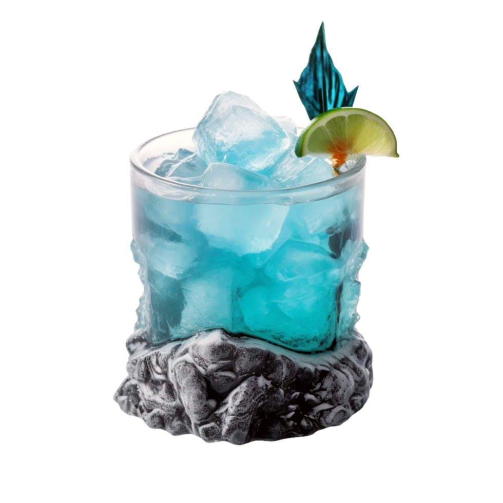 Blue Cocktail Generative Ai png