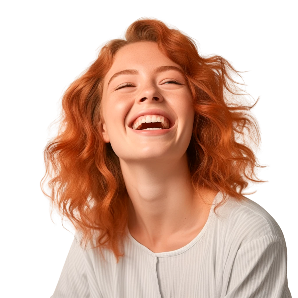 A girl smile Generative Ai png