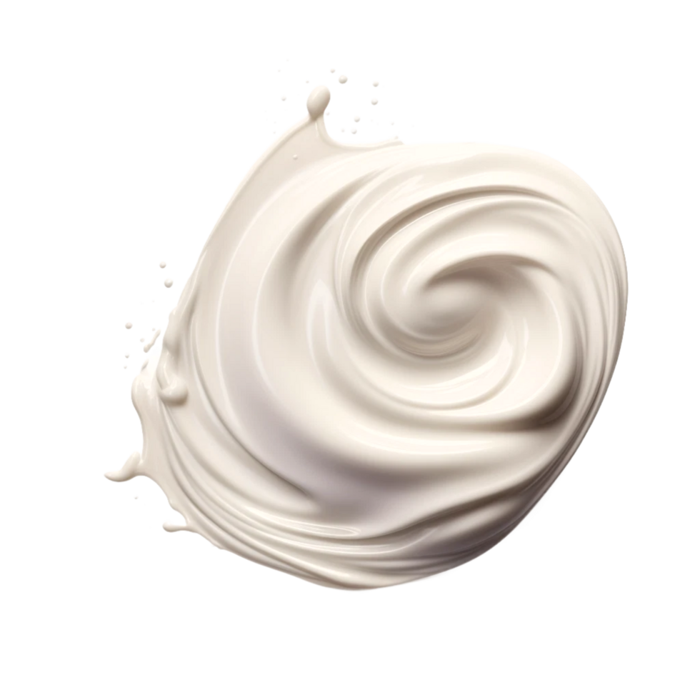 White Creamy  generative Ai png