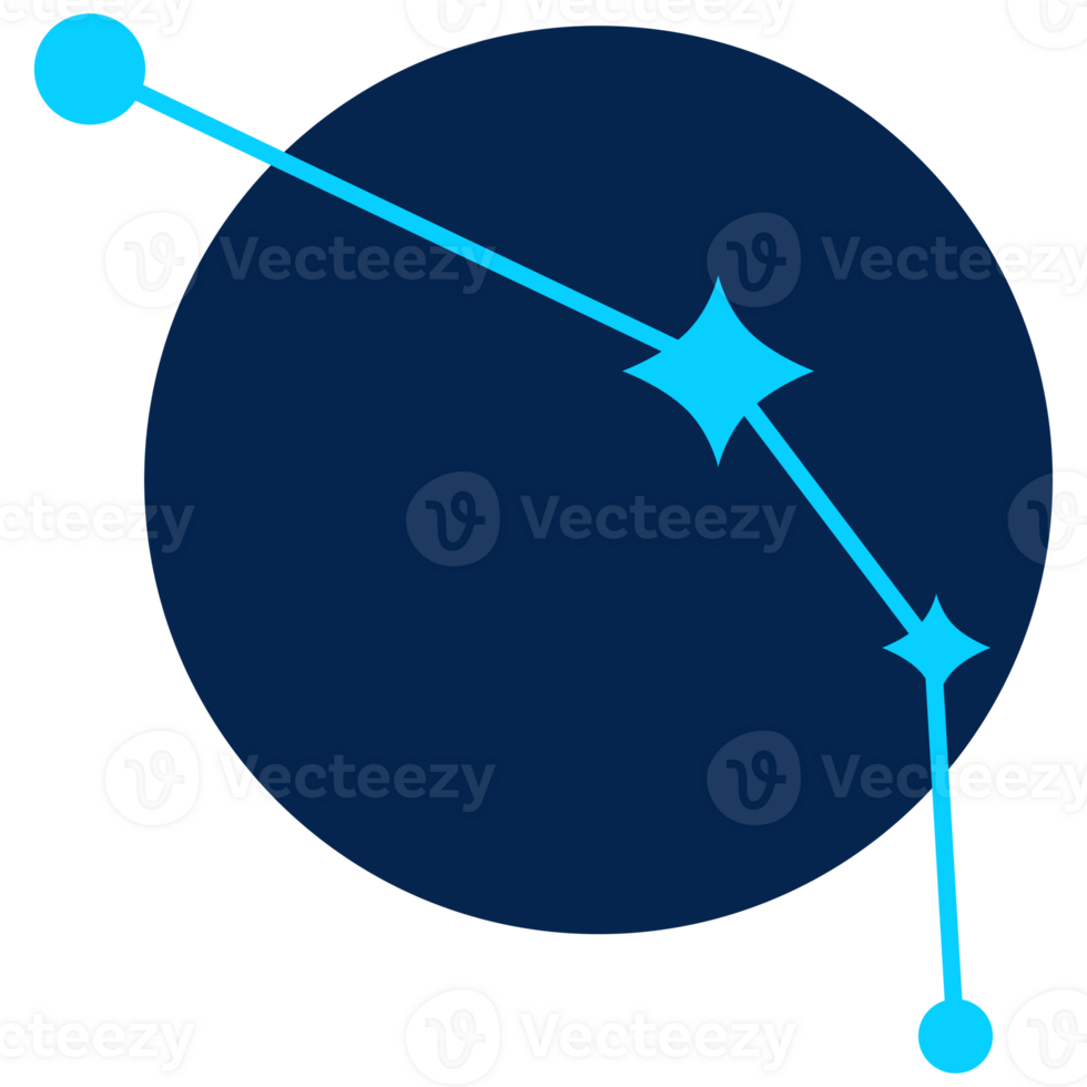 Ram astrologisch ster teken modern illustratie PNG transparant achtergrond