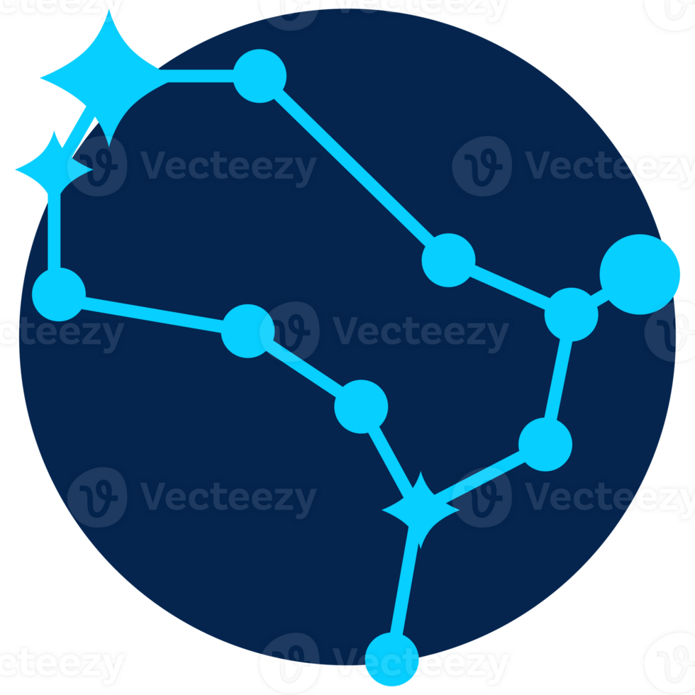 Tweelingen astrologisch ster teken modern illustratie PNG transparant achtergrond