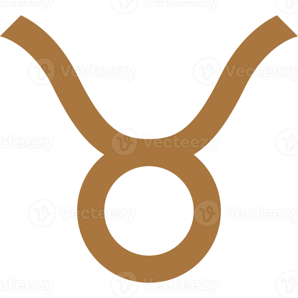 Stier astrologisch teken gemakkelijk illustratie PNG transparant achtergrond