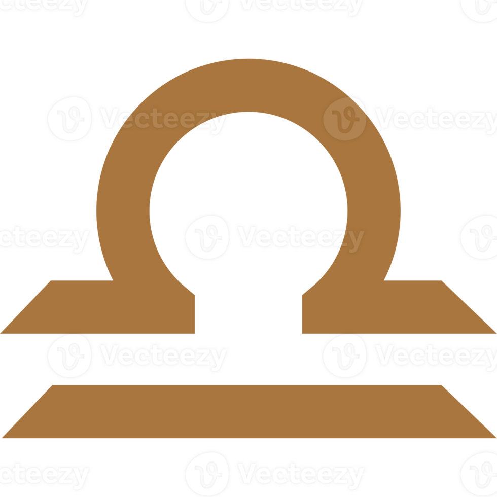 Weegschaal astrologisch teken gemakkelijk illustratie PNG transparant achtergrond