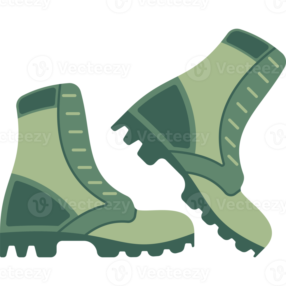 exército sapatos ilustração png transparente fundo